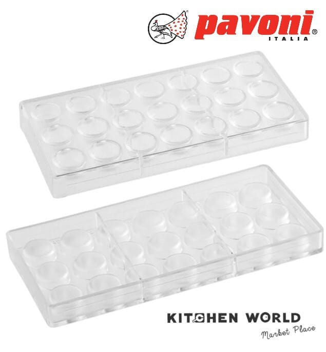 พิมพ์อบขนมโพลีคาร์บอเนตทรงกลม PAVONI PC113FR 21 ช่อง